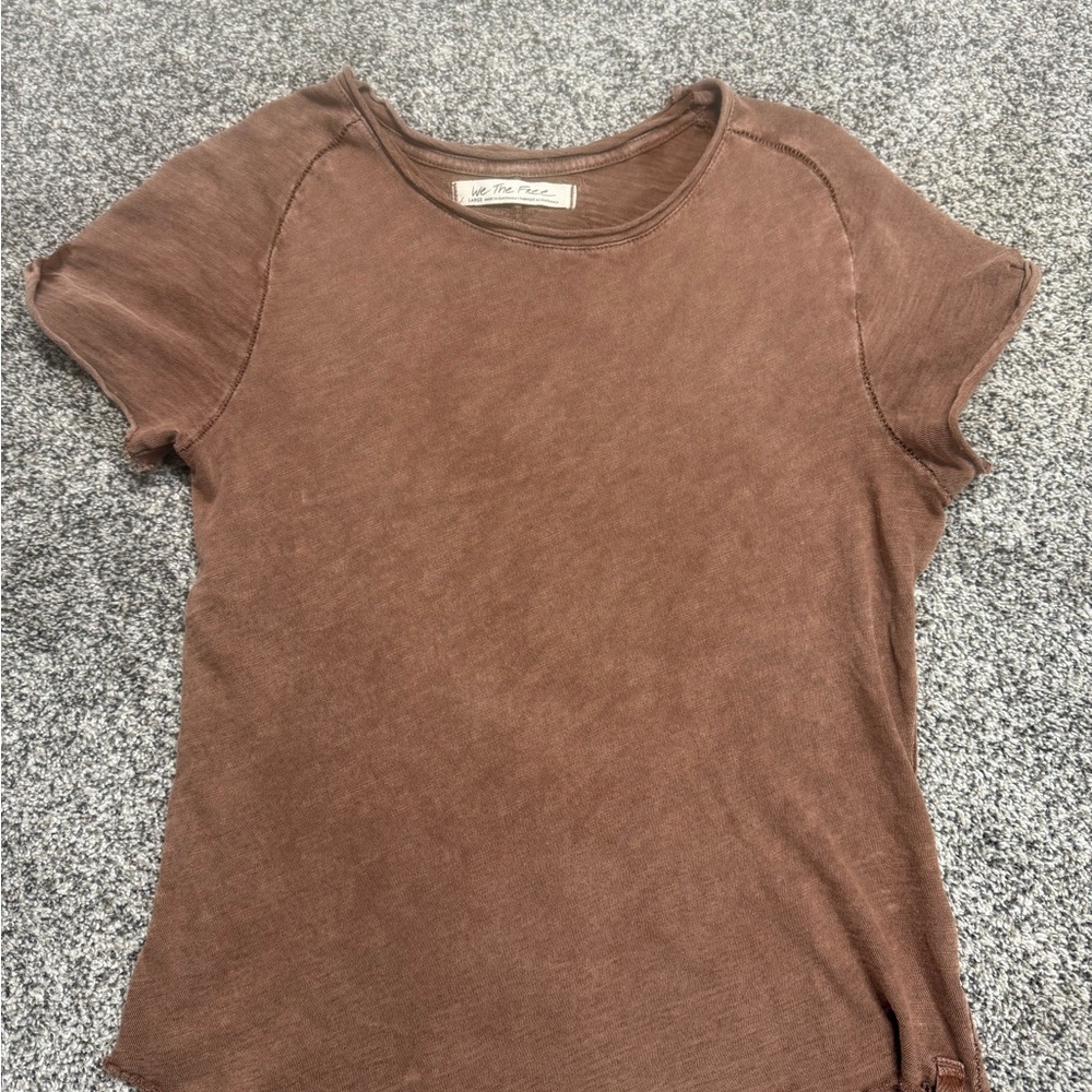 Brown Free People T shirt